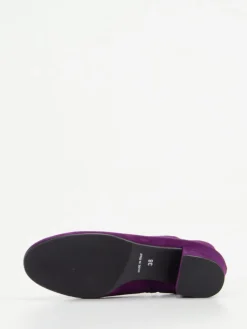 Konstantin Starke – Stiefelette aus Veloursleder Violett