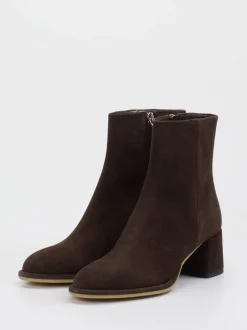Konstantin Starke – Stiefeletten aus Veloursleder Dunkelbraun