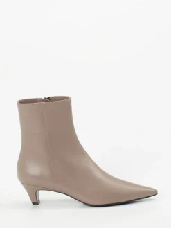 Konstantin Starke – Stiefelette aus Lammleder in Taupe
