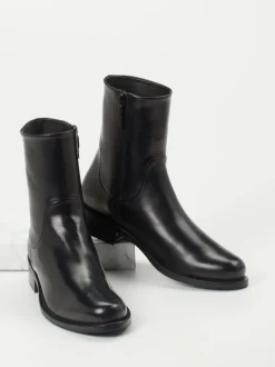 Konstantin Starke – Stiefeletten aus Lammleder schwarz