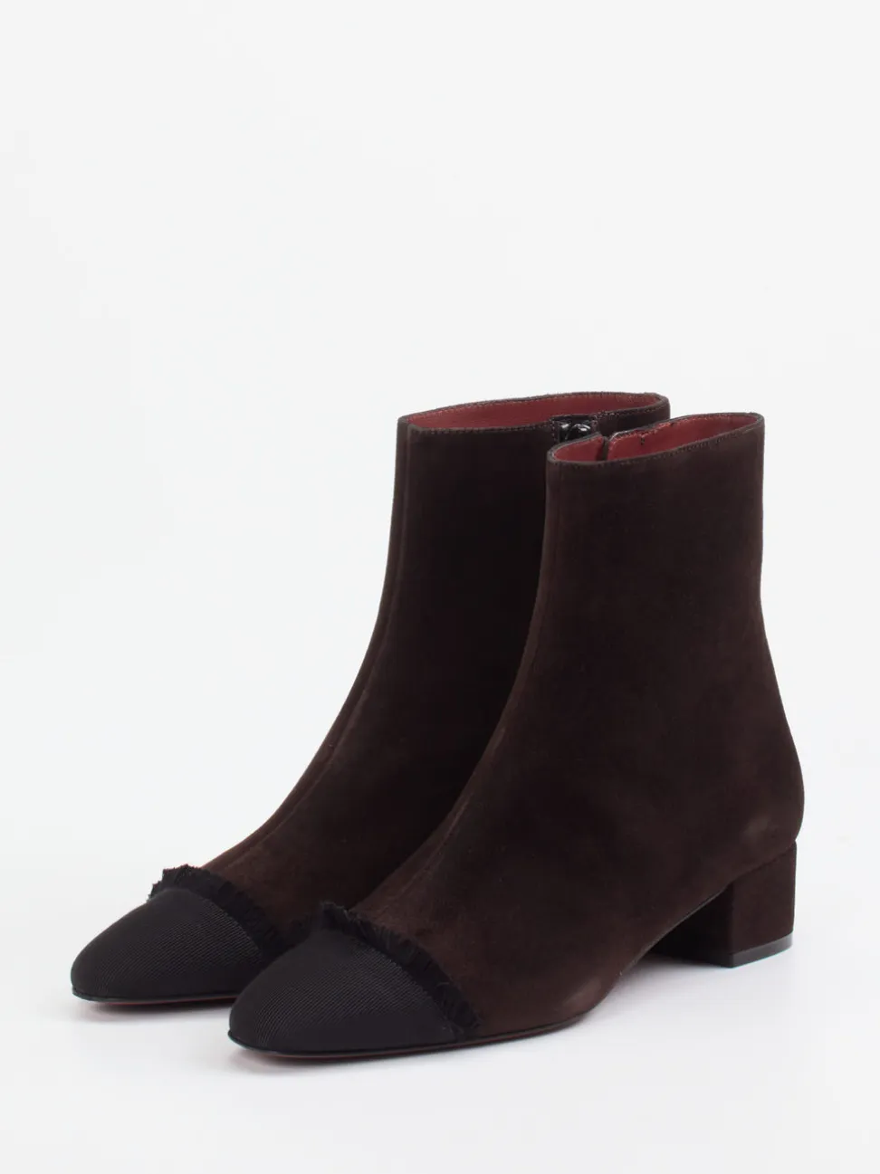 Konstantin Starke – Stiefelette aus Veloursleder dunkelbraun