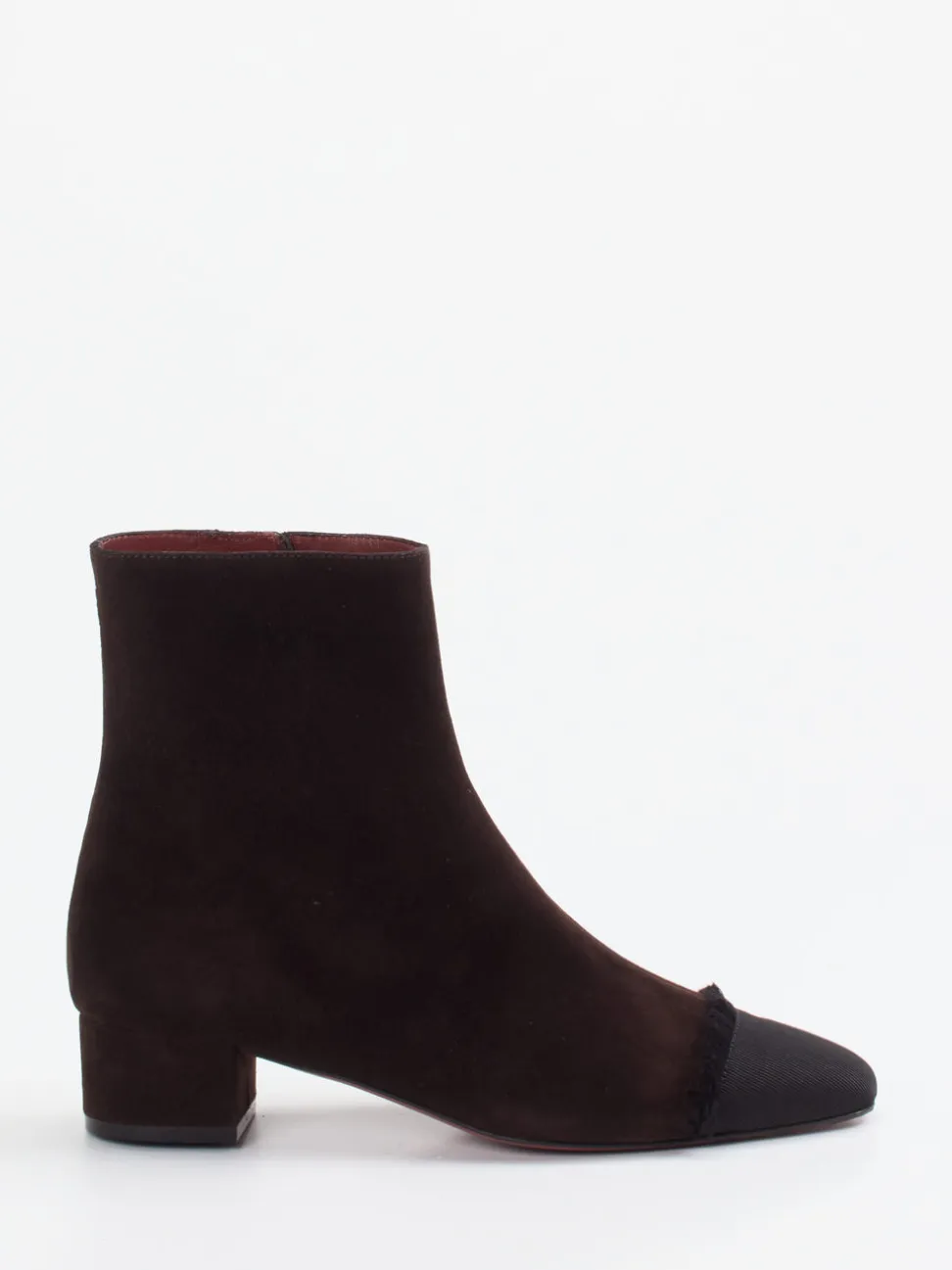Konstantin Starke – Stiefelette aus Veloursleder dunkelbraun