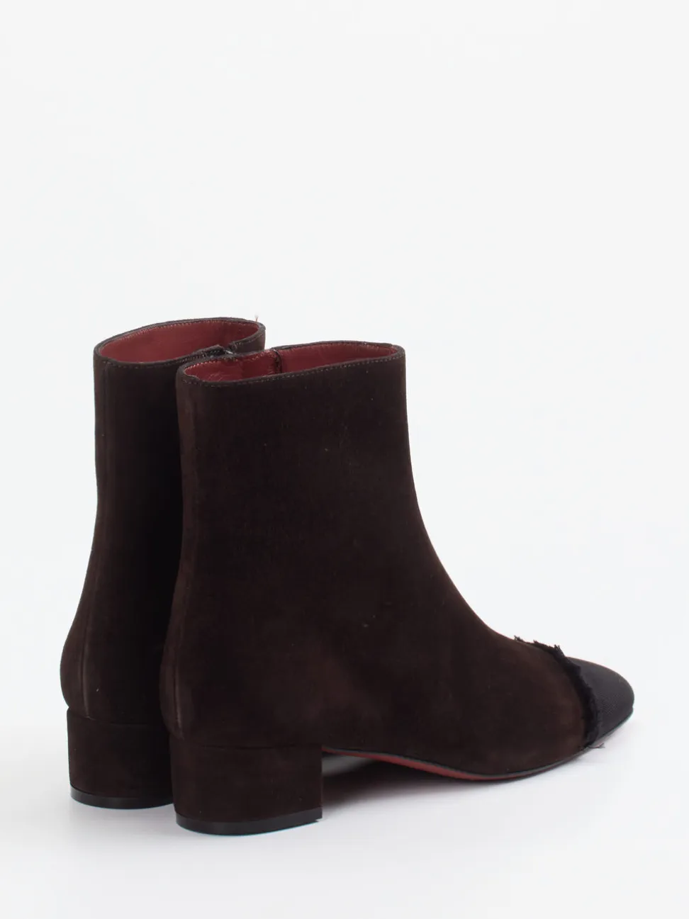 Konstantin Starke – Stiefelette aus Veloursleder dunkelbraun