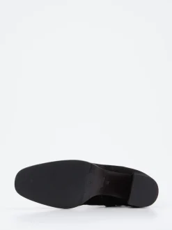 Konstantin Starke – Stiefelette aus Veloursleder Schwarz