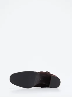 Konstantin Starke – Stiefeletten aus Veloursleder Dunkelbraun