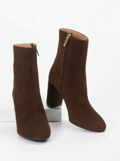 Konstantin Starke – Stiefeletten aus Veloursleder braun