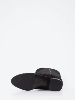 Konstantin Starke – Stiefel aus Stretchvelours Schwarz