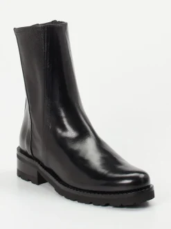 Konstantin Starke – Stiefelette aus Lammleder Schwarz