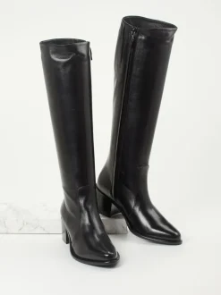 Konstantin Starke – Stiefel aus Lammleder Schwarz