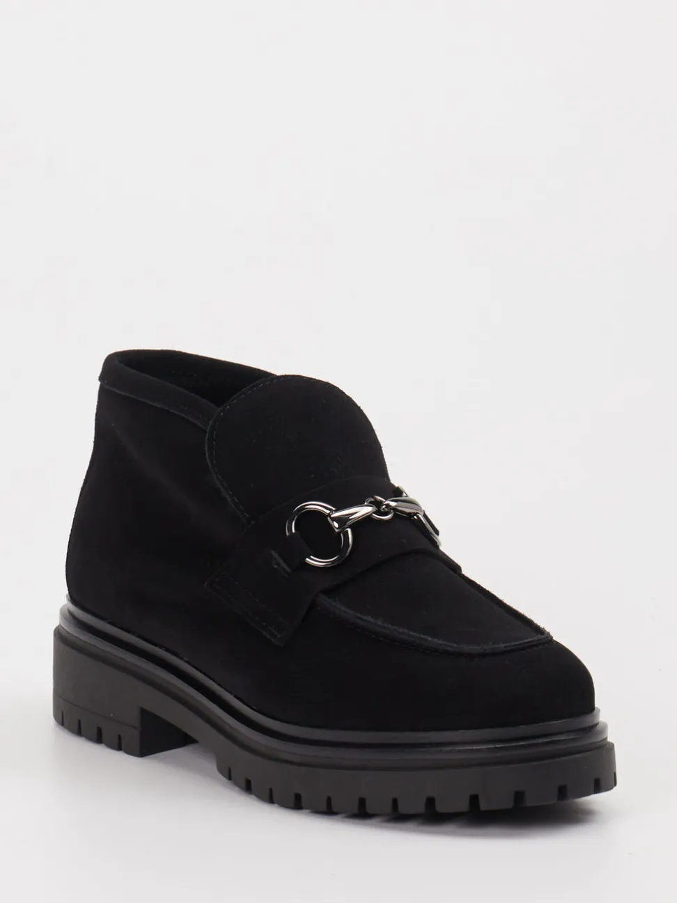 Konstantin Starke – Stiefeletten aus Veloursleder schwarz