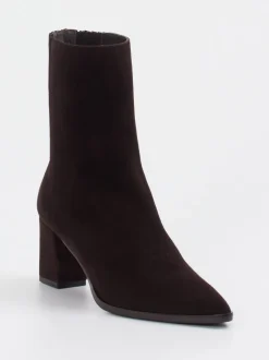 Konstantin Starke – Stiefeletten aus Veloursleder Dunkelbraun