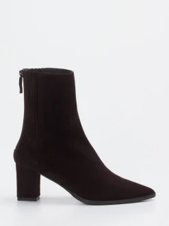 Konstantin Starke – Stiefeletten aus Veloursleder Dunkelbraun