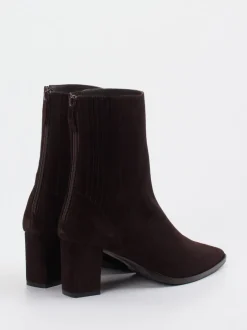 Konstantin Starke – Stiefeletten aus Veloursleder Dunkelbraun