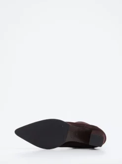 Konstantin Starke – Stiefeletten aus Veloursleder Dunkelbraun