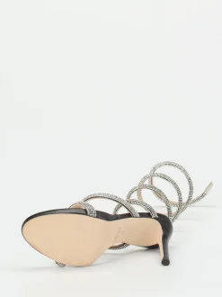 Konstantin Starke – Strappy Sandaletten aus Lammleder Schwarz