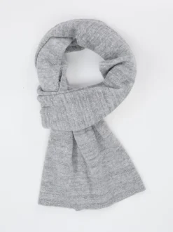Konstantin Starke – Strickschal aus Textil Hellgrau Glitzer