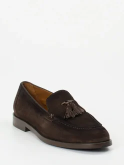 Konstantin Starke – Tassel Loafer aus Veloursleder Dunkelbraun