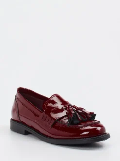 Konstantin Starke – Tassel Loafer aus Lackleder Bordeaux