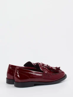 Konstantin Starke – Tassel Loafer aus Lackleder Bordeaux
