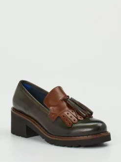 Konstantin Starke – Tassel Loafer aus Büffelleder Grün