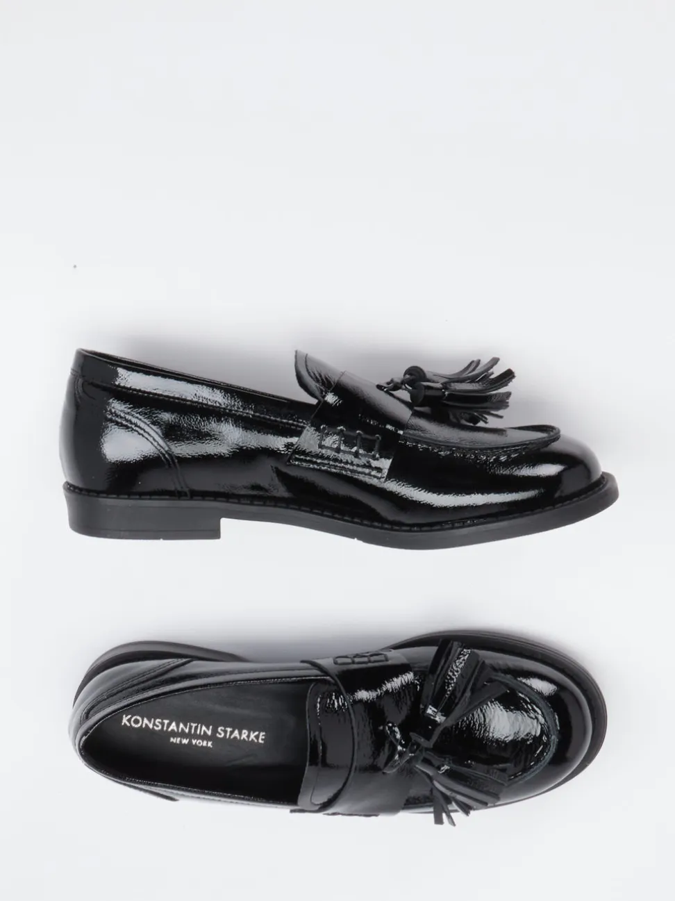 Konstantin Starke – Tassel Loafer aus Lackleder Schwarz
