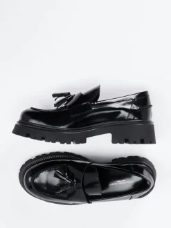Konstantin Starke – Tassel Loafer aus Hochglanzleder Schwarz