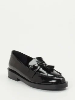 Konstantin Starke – Tassel Loafer aus Hochglanzleder schwarz