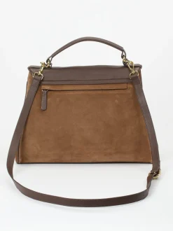 Konstantin Starke – Top-Handle-Bag aus Kalbleder Cognac