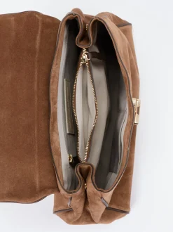 Konstantin Starke – Top-Handle-Bag aus Kalbleder Cognac