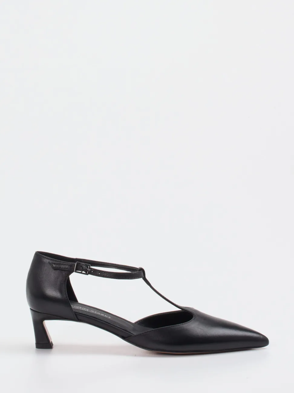 Konstantin Starke – T-Strap Pumps aus Kalbleder Schwarz