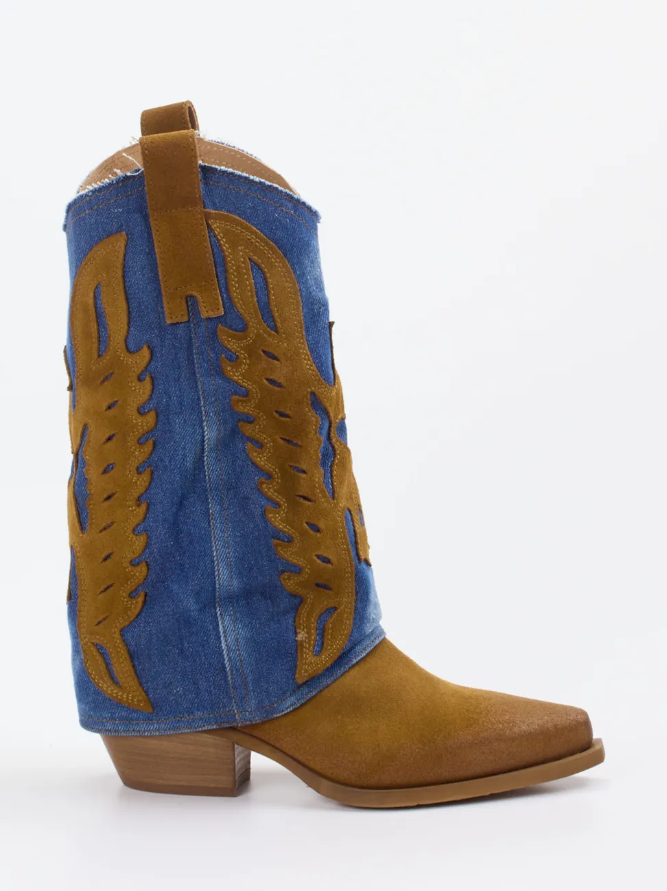 Konstantin Starke – Westernstiefel aus Veloursleder