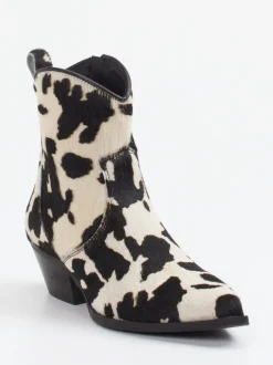 Konstantin Starke – Western-Stiefeletten aus Ponyfell