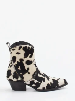Konstantin Starke – Western-Stiefeletten aus Ponyfell