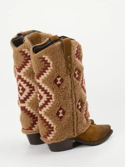 Konstantin Starke – Western Boots aus Veloursleder braun