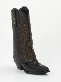Konstantin Starke – Western Boots aus Kalbleder schwarz