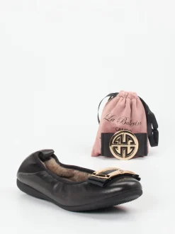 La Ballerina – Ballerinas aus Lammleder in Schwarz