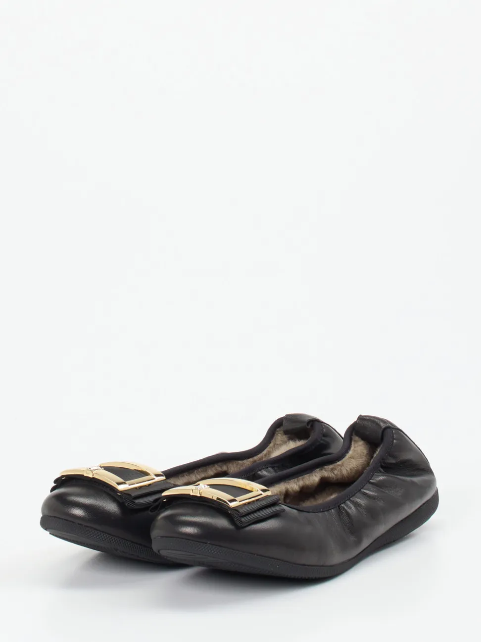 La Ballerina – Ballerinas aus Lammleder in Schwarz
