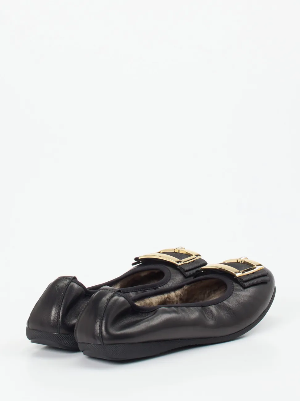 La Ballerina – Ballerinas aus Lammleder in Schwarz