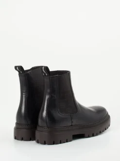 La Martina – Chelsea Boots aus Kalbleder Schwarz