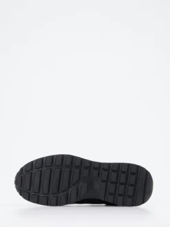 La Martina – Ledersneaker aus Kalbleder Schwarz