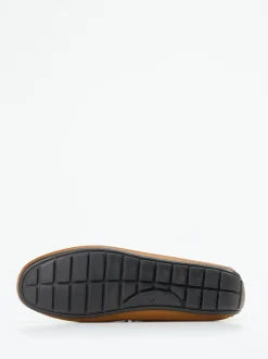 La Martina – Loafer aus Kalbleder Cognacbraun