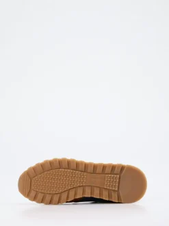 La Martina – Retro-Sneaker aus Kalbleder braun