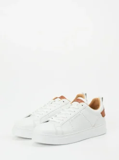 La Martina – Sneaker aus Kalbleder in Weiß
