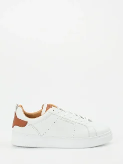 La Martina – Sneaker aus Kalbleder in Weiß