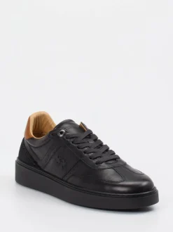 La Martina – Sneaker aus Kalbleder in Schwarz