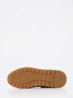 La Martina – Sneaker aus Kalbleder und Veloursleder Beige