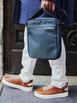 La Martina – Sneaker aus Kalbleder Cognacbraun