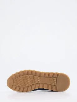 La Martina – Sneaker aus Kalbleder in Jeansblau