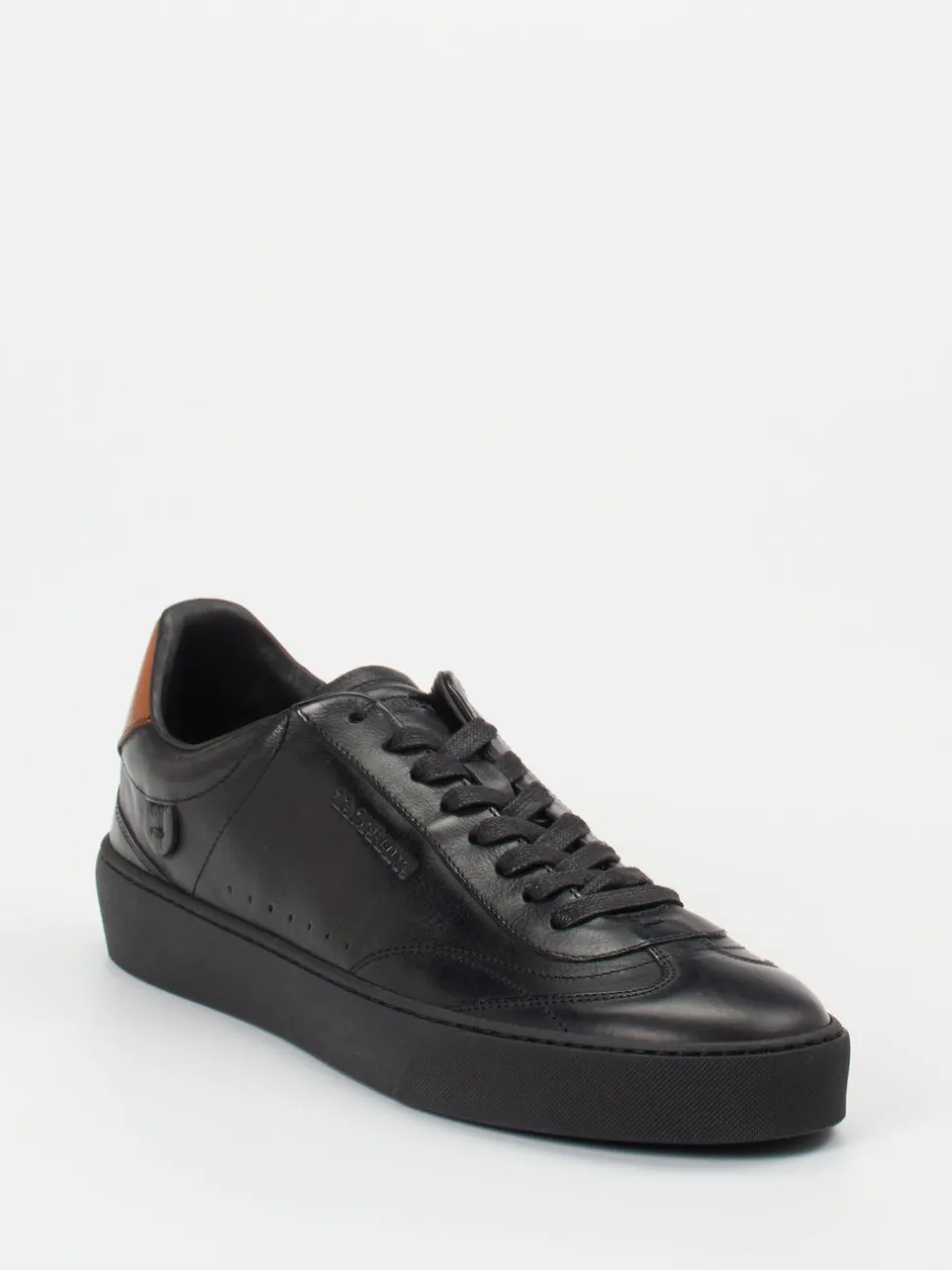 La Martina – Sneaker aus Kalbleder Schwarz