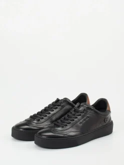 La Martina – Sneaker aus Kalbleder Schwarz